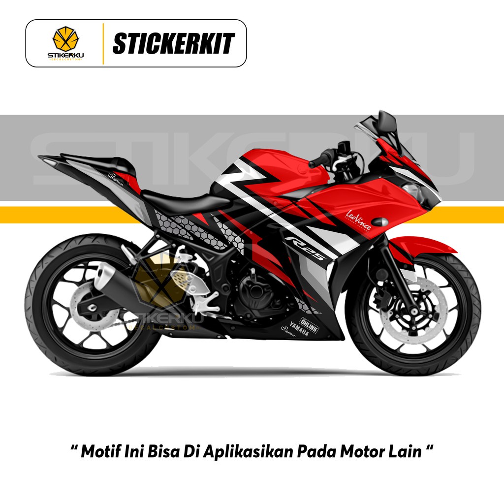 Decal R25 V1 / Stiker Full Body Yamaha R25 Old / Decals Sticker Custom Yzf R25 V1