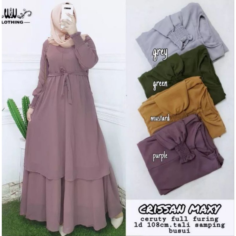 carisan dres bahan seruty baju wanita terbaru 2022 baju wanita kekinian baju wanita terlaris baju ma