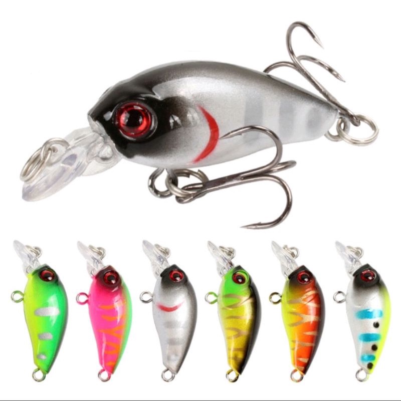 Mini Crankbait 4,5 cm 4,2 gram Umpan casting Ikan Kerapu