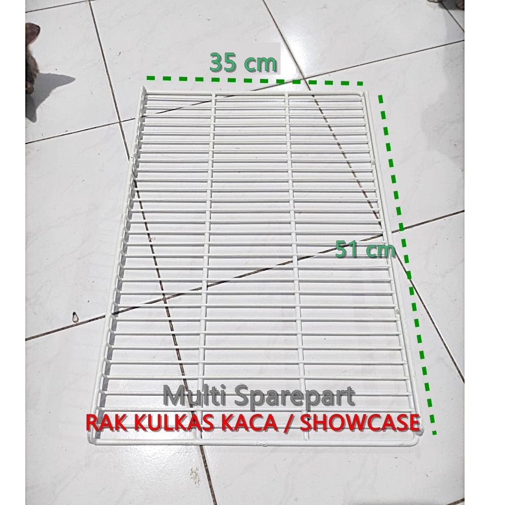 Rak Kulkas SHOWCASE / rak kulkas kaca pajangan merk umum 35 x 51