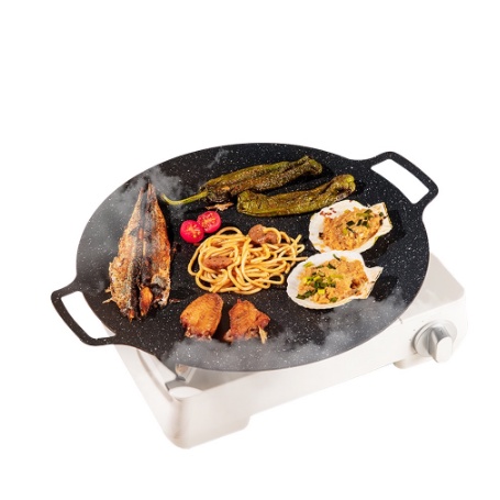 Alat pemanggang / Tempat pemanggang bulat BBQ Piring pemanggang diameter 36CM 4936