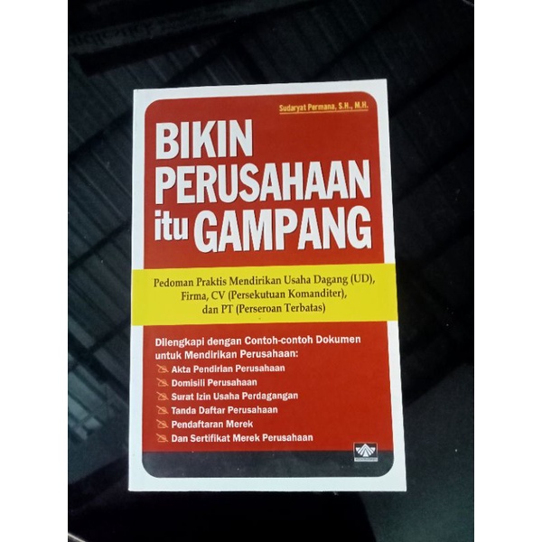 

Buku Bikin Perusahaan Itu Gampang Original - Preloved/Buku Bekas