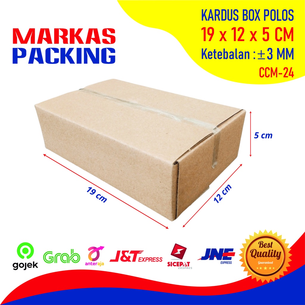 

Kards Karton Box 19x12x5 CM Kotak Packing Packaging Polos