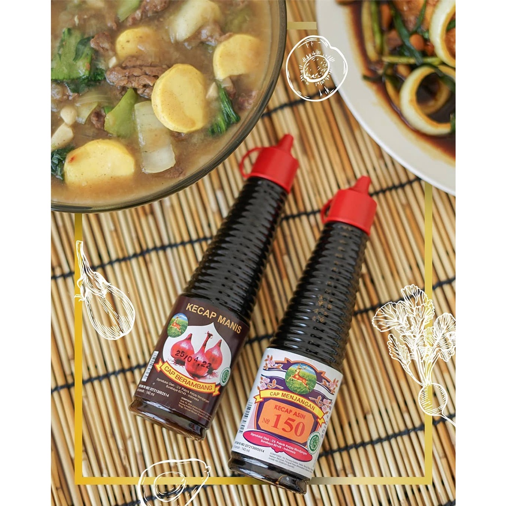 MENJANGAN Kecap Asin No 150 Chinese Soy Sauce 140 ml