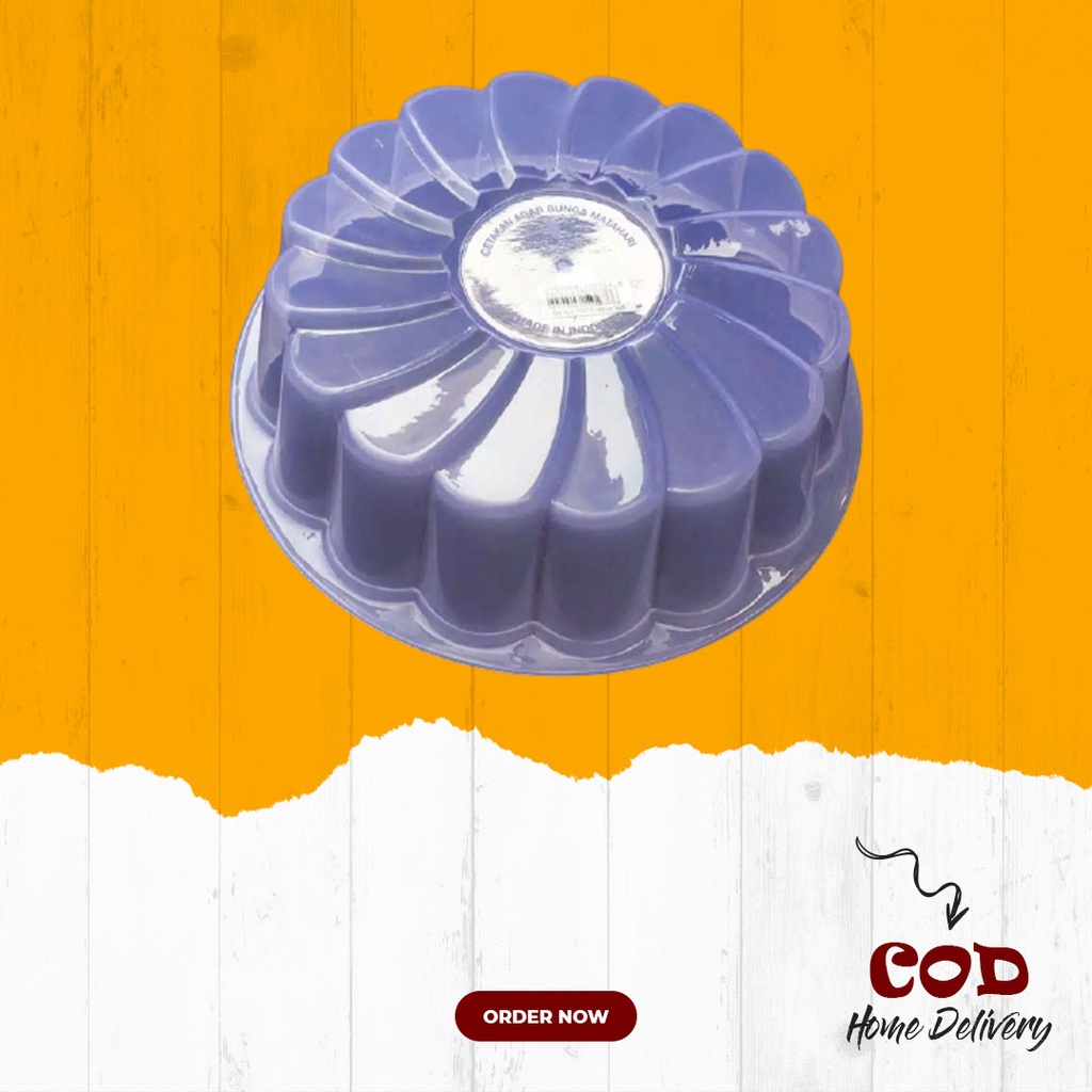 [JUMBO] Loyang Cetakan Puding Agar Bolu Kukus Jelly Pudding Ager Plastik Karakter Bunga Jumbo