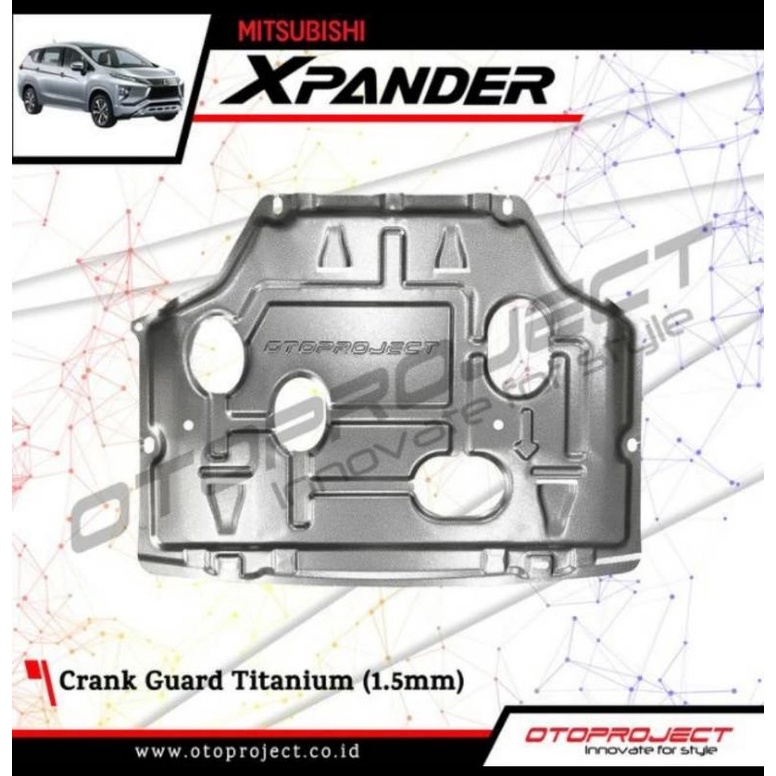 cover pelindung bawah Xpander crank guard otoproject