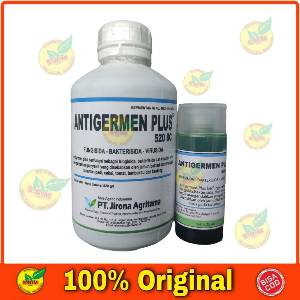 ANTIGERMEN PLUS 520sc 25 ml fungisida bakterisida virusida tanaman
