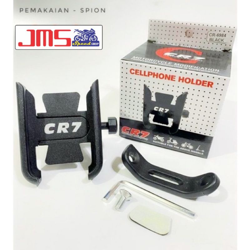 holder hp holder handphone cr7 pasang di spion universal