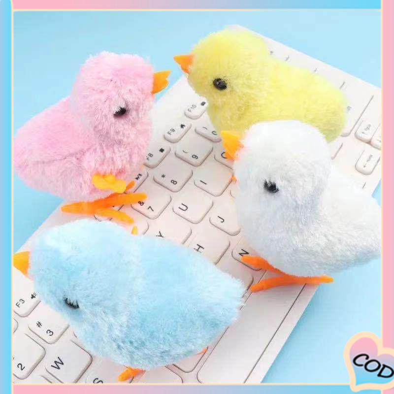 COD❤️Mainan mainan anak laki-laki dan perempuan  angin-up simulasi ayam mewah  ayam melompat selebriti bersih  mainan nostalgia anak-anak-A.one