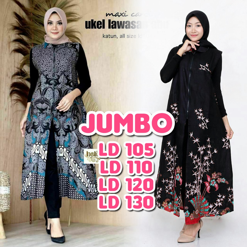 OUTER BATIK - OUTER BATIK JUMBO LD 110 - OUTER BATIK MURAH - OUTERWEAR - LONGCARDY JUMBO - OUTER BAT