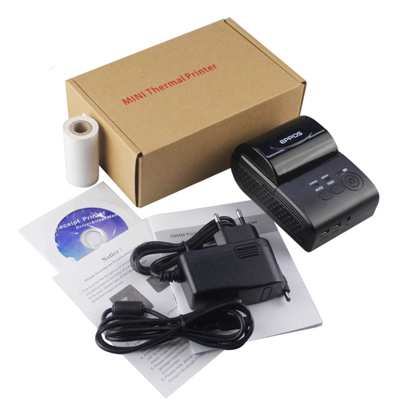 [ TERLARIS ] Printer Bluetooth Kasir POS Murah Mini Portable Thermal 58mm - EPPOS EP5805AI