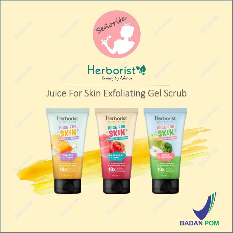 Jual HERBORIST Juice For Skin Exfoliating Gel Scrub 150ml Shopee