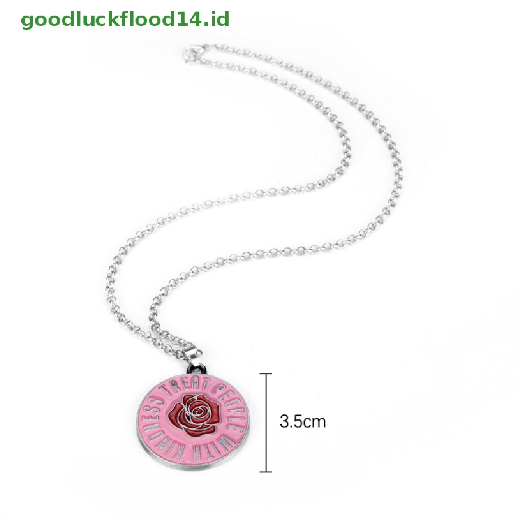 Kalung Rantai Choker Liontin Hati Warna Pink Untuk Wanita