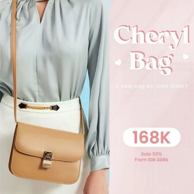 ❤️NEW❤️ CHERYL BAG Tas Selempang Jims Honey (FREE BOX)