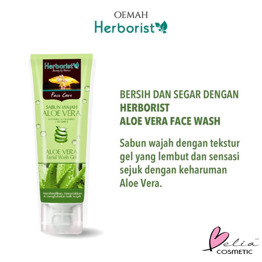 ❤ BELIA ❤ HERBORIST Facial Wash | HERBORIST Facial Gel | Herborist Sabun Wajah | Pembersih Wajah | OLIVE ZAITUN | TEA TREE | ROSE | ALOE VERA | BPOM