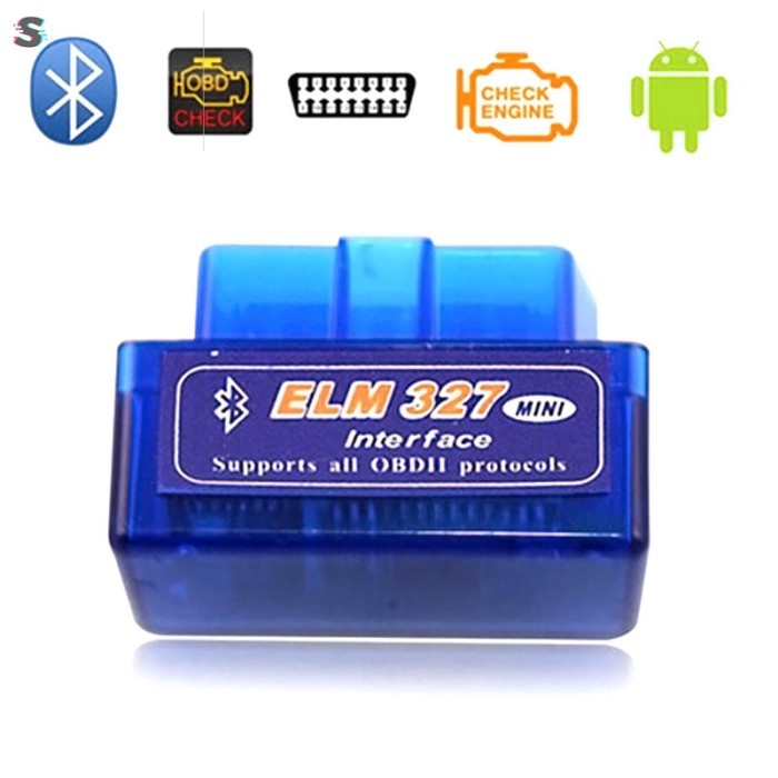 ELM327 Alat Scanner Diagnostik OBD2 dengan Bluetooth untuk Mobil
