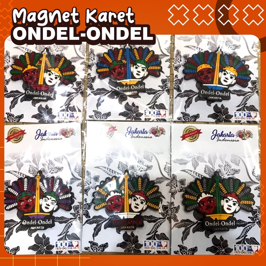 Magnet Kulkas / Hiasan Karet / Oleh-oleh Jakart [Satuan]