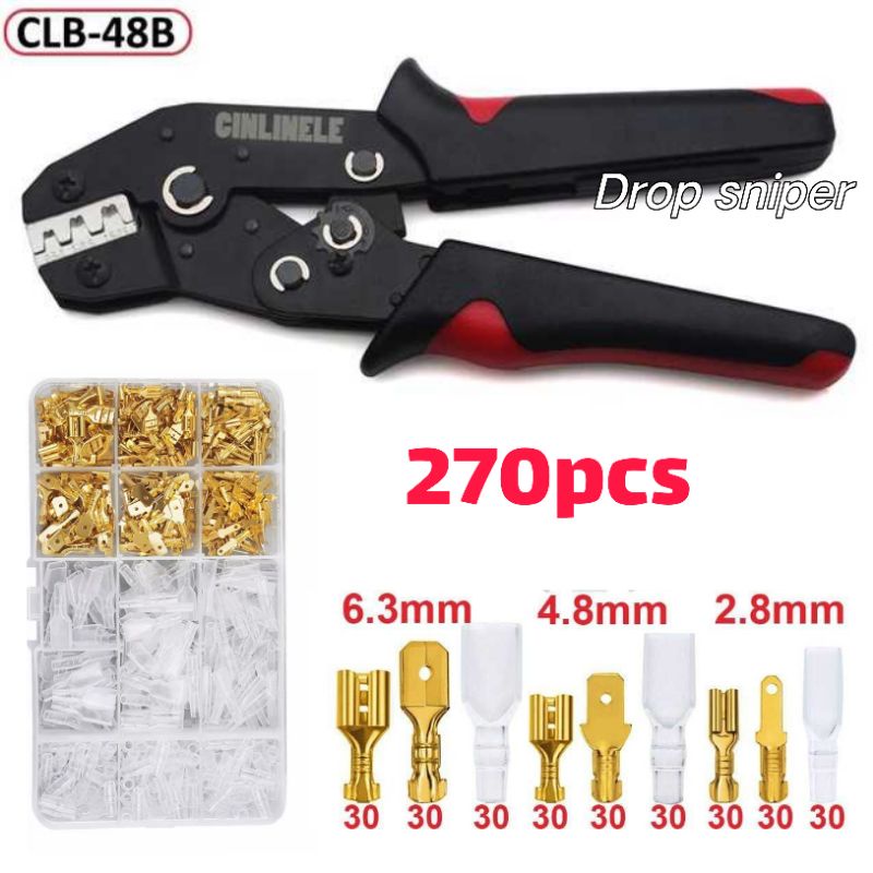 120/270pcs Pin Socket Terminal Kabel Body Skun Connector Spade