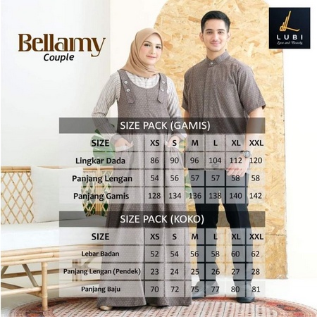 Gamis Couple kekinian By Lubi terbaru Bellamy