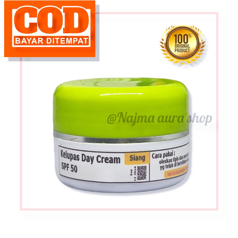 CREAM SIANG KELUPAS SPF 50 / CREAM PERAWATAN WAJAH