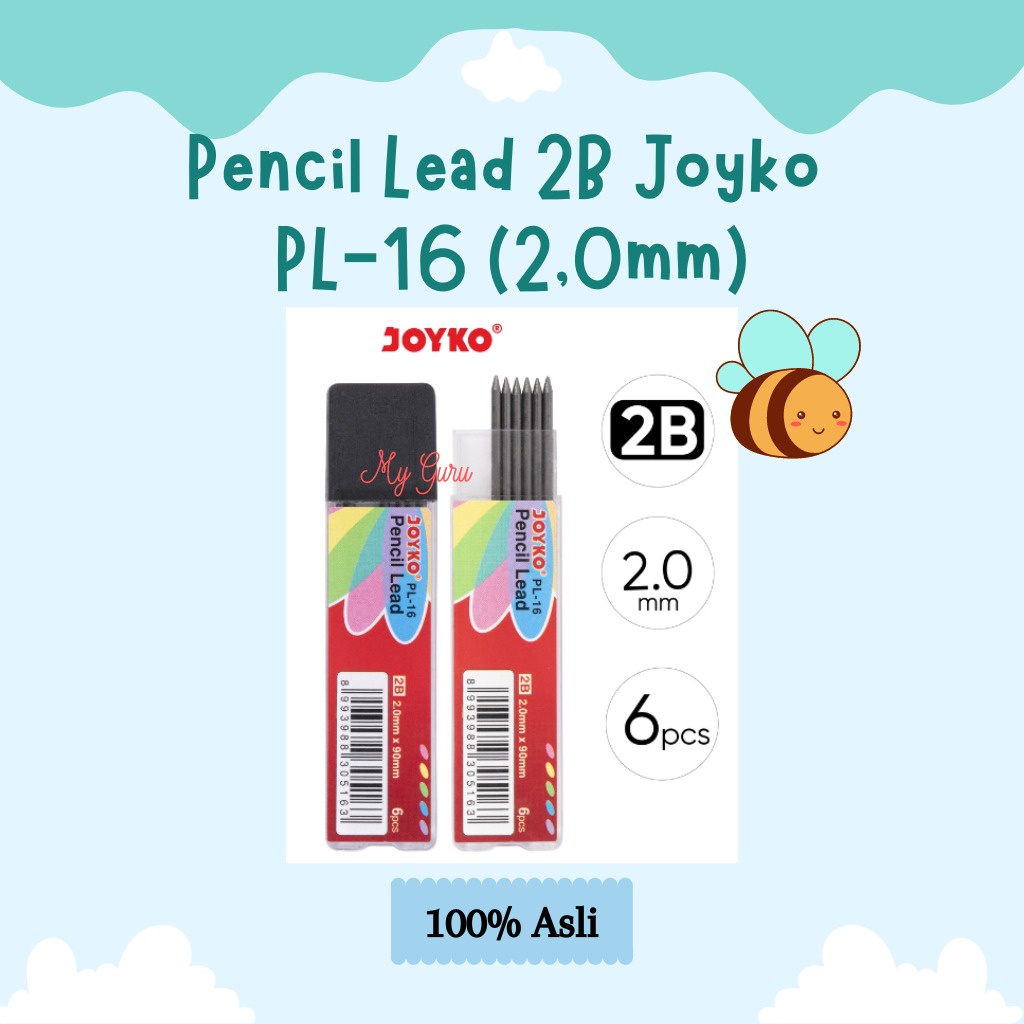 

[PCS] ISI PENSIL MEKANIK 2B JOYKO PL-16 (2.0 MM) / LEAD MECHANICAL PENCIL