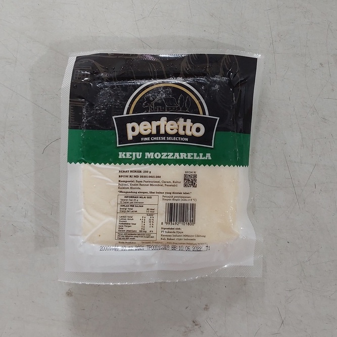 

Keju Mozzarella Perfetto 250g