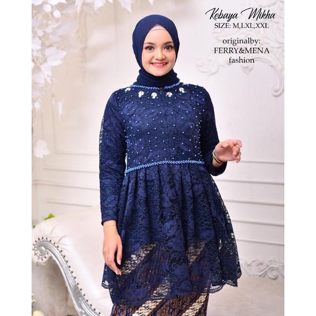 TUNIK MIKHA // BAHAN BRUKAT MIX PAYET MUTIARA // By Ferry Mena