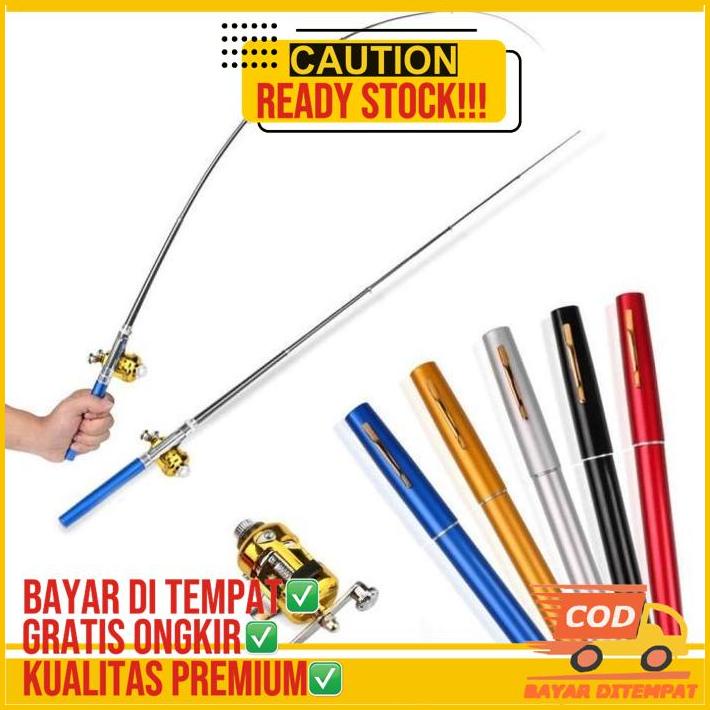 Pancingan Pulpen Mini Fishing Rod Pen Joran Pancing Pulpen Pancingan