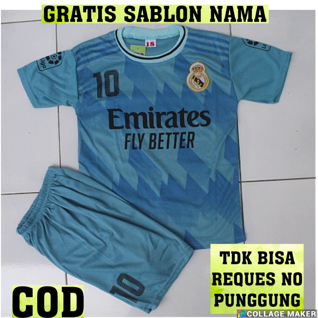 SETELAN BAJU BOLA REALMADRID TOSCA USIA 0-12THN