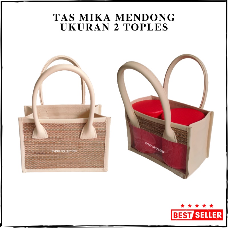 Tas Parcel Mika Mendong Ukuran 2 Toples Model Panjang Tas Mika Hampers