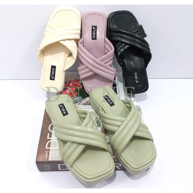 Sandal Wanita sandal wedges spon super ringan DN 01