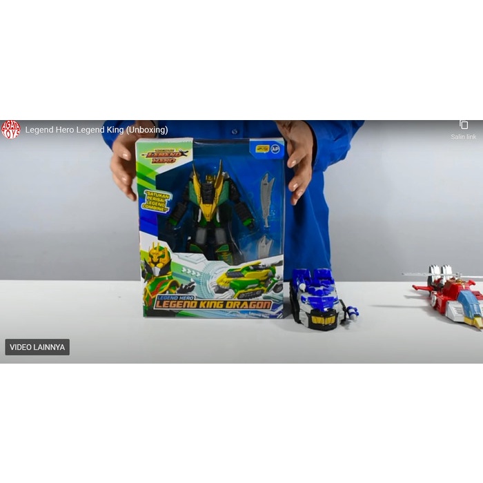 King Dragon Mainan Robot Naga Legend Hero Ganwu Hijau Bs Berubah Bentu