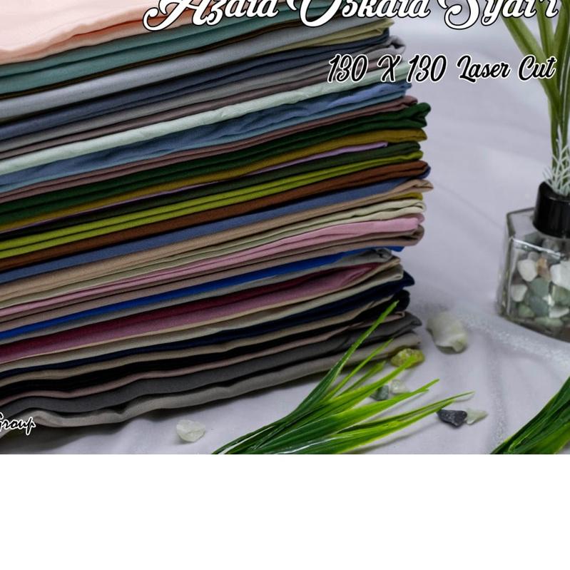 Jilbab Hijab Kerudung Segi Empat Oskara Jumbo Syar'i Azara 130x130