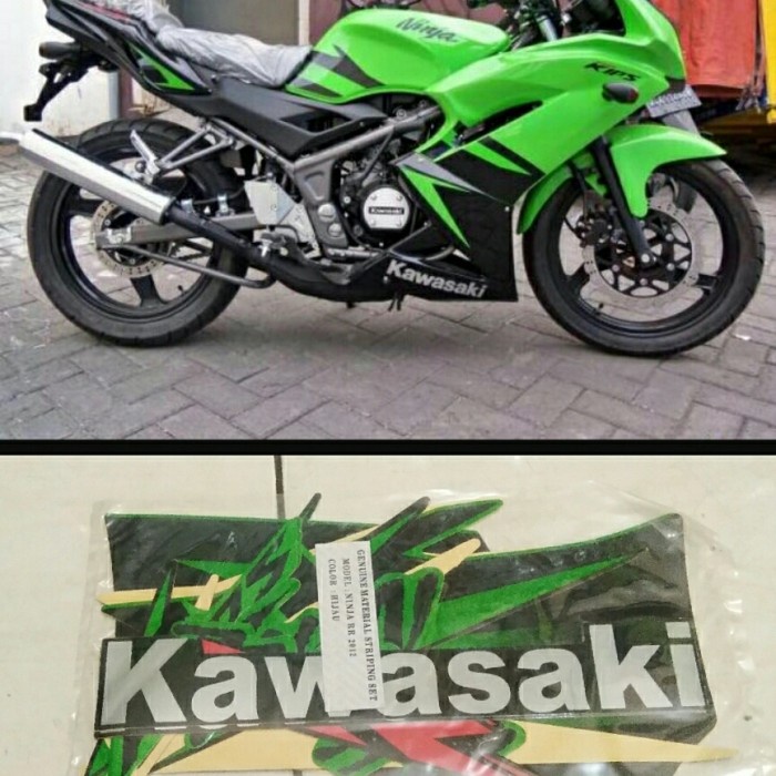 Striping Stiker Ninja Rr New 2012 Hijau Ijo