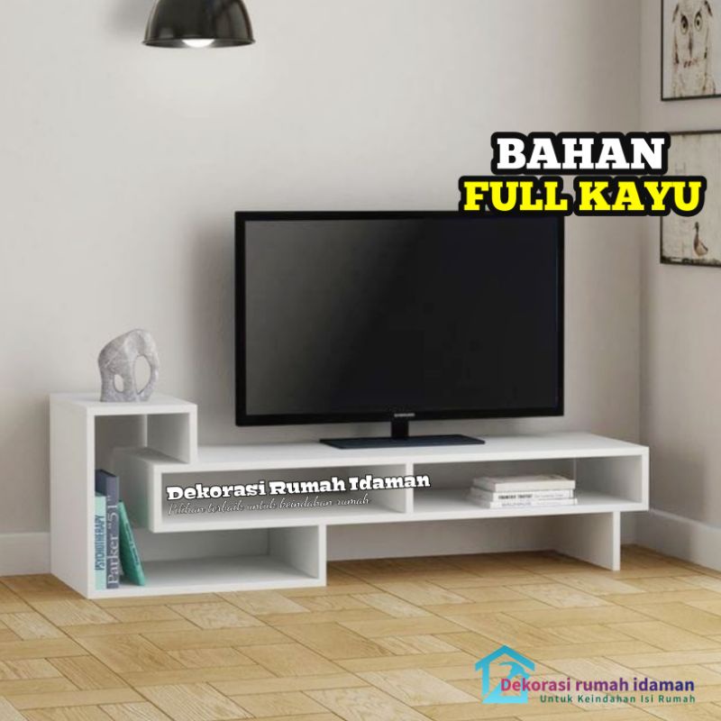 Jual Meja Tv Minimalis Console Tv Rak Tv Kayu Modern Lemari Buffet Tv