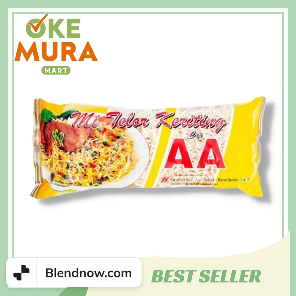 

AA MIE TELOR REGULAR 210 GR DAN AA MIE TELOR KERITING 220GR