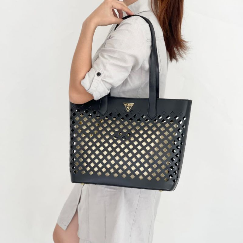 Guess Aqua Tote Bag Original / Tas Guess Original / Tote Bag Guess Original