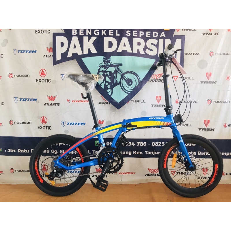 sepeda lipat rubick gyro by united