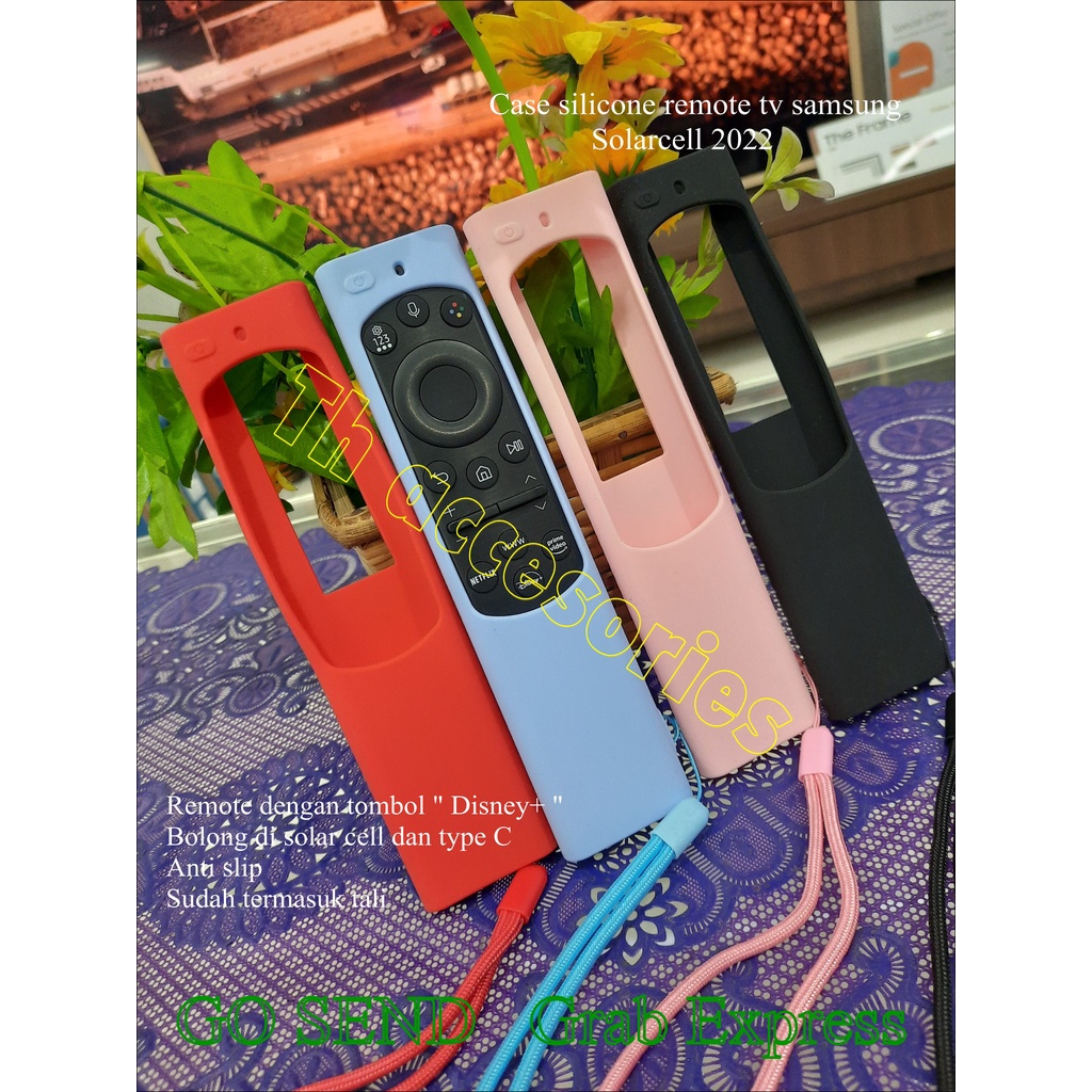 Case silicone remote tv samsung solarcell BU8000 Series & Qled tv