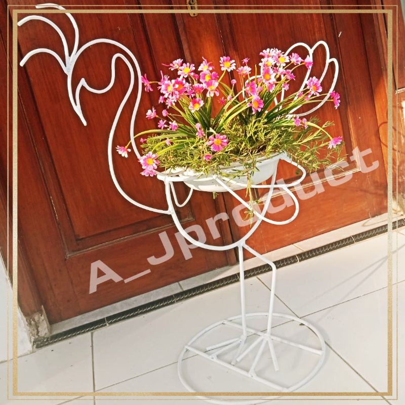 Tatakan bunga, Rak bunga, Rak besi, Rak unik, Tempat bunga