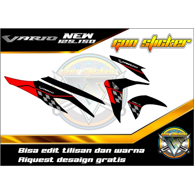 STRIPING VARIASI VARIO NEW 125 150