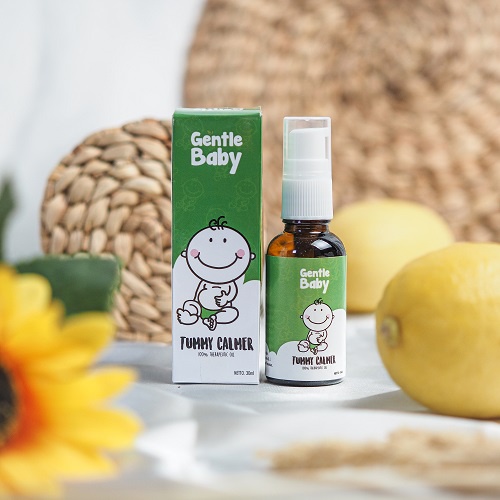 GENTLE BABY TUMMY CALMER / MINYAK TELON / ESSENTIAL OIL AROMATHERAPY / OBAT MASALAH KESEHATAN ATASI MASALAH PERUT KEMBUNG, SEMBELIT DAN DIARE