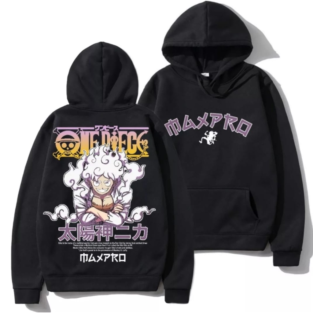 Sasuke.id- HOODIE JUMPER ANIME ONEPIECE RED MAXPRO BAHAN LEMBUT BISA COD