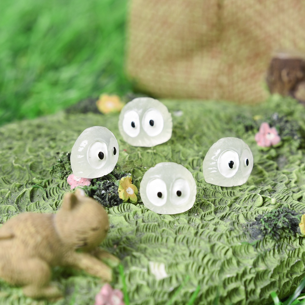 5 Pcs Miniatur Resin Desain Anime Alien Totoro Elf Briquettes Untuk Dekorasi Kamar Tidur