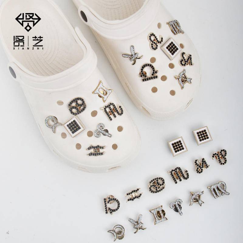 @shinydiy Charms Desain Konstelasi Zodiak Crocs DIY Untuk Dekorasi Aksesoris Sepatu Pria Dan Wanita【asesoris wanita ｜crocs jibbitz】