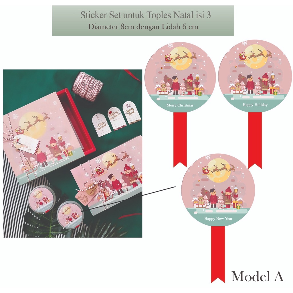 

STIKER TOPLES NATAL/ TAHUN BARU PINK SNOW