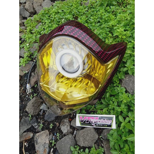 Headlamp Vixion Old Carbon