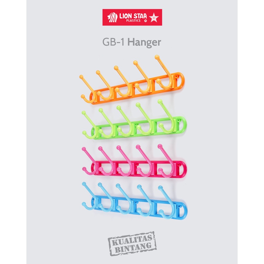 kapstok LS GB 1 hanger multi guna - gantungan cantolan baju plastik