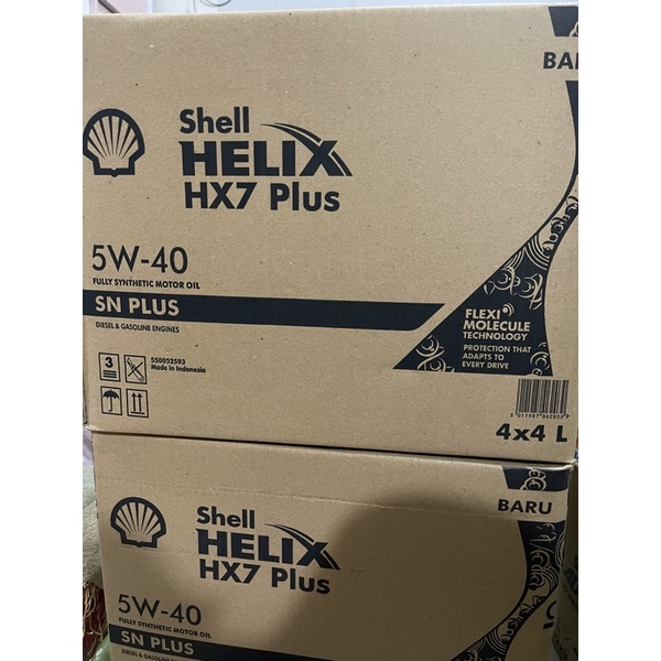 SEDUS OLI shell HX7 plus 4Liter 5W-40 sedus isi 4galon