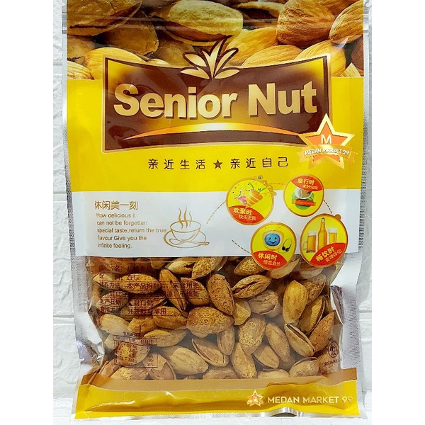 

KACANG ALMOND PANGGANG 150gr | SENIOR NUTS ROASTED ALMOND | BADAM SANGRAI | ALMOND NUT | NUTS | KACANG ALMON | KACANG | CEMILAN | SNACK